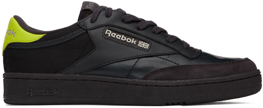 Reebok Navy Club C Sneakers In Dark Blue/green