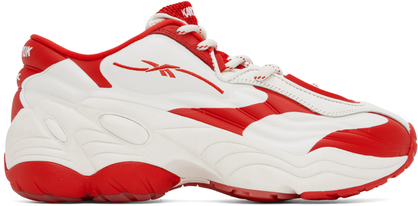 Kanghyuk White & Red Reebok Classics Edition Dmx Run 6 Modern Sneakers In White Red