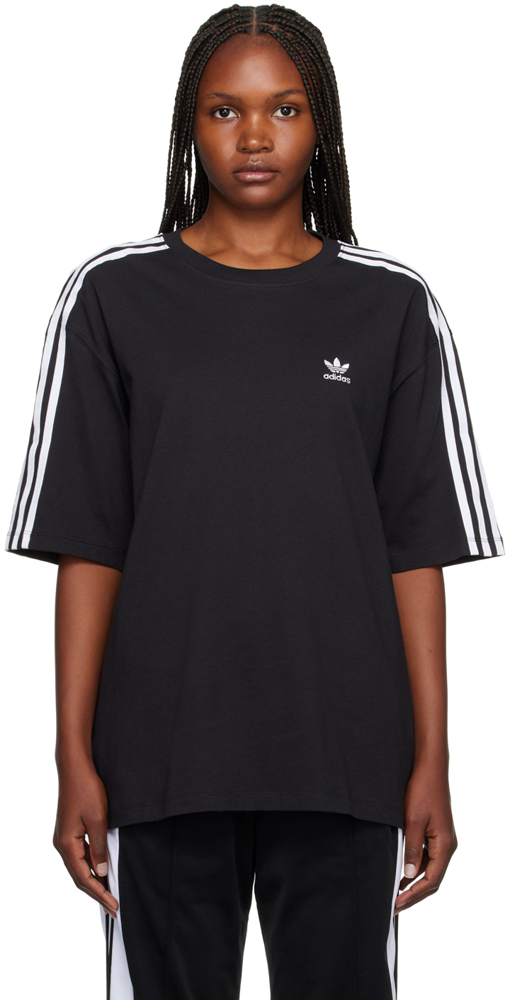 Black 3S T-Shirt by adidas Originals on Sale