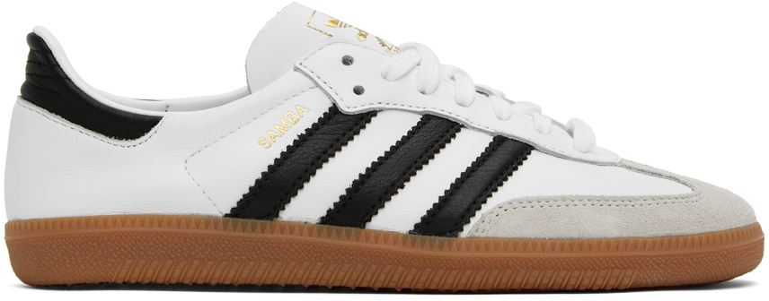 Adidas Originals Samba Logo-patch Sneakers In White | ModeSens