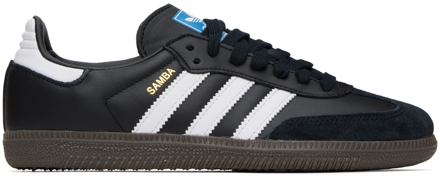 Adidas Originals Black Samba Og Sneakers In Core Black/ftwr Whit