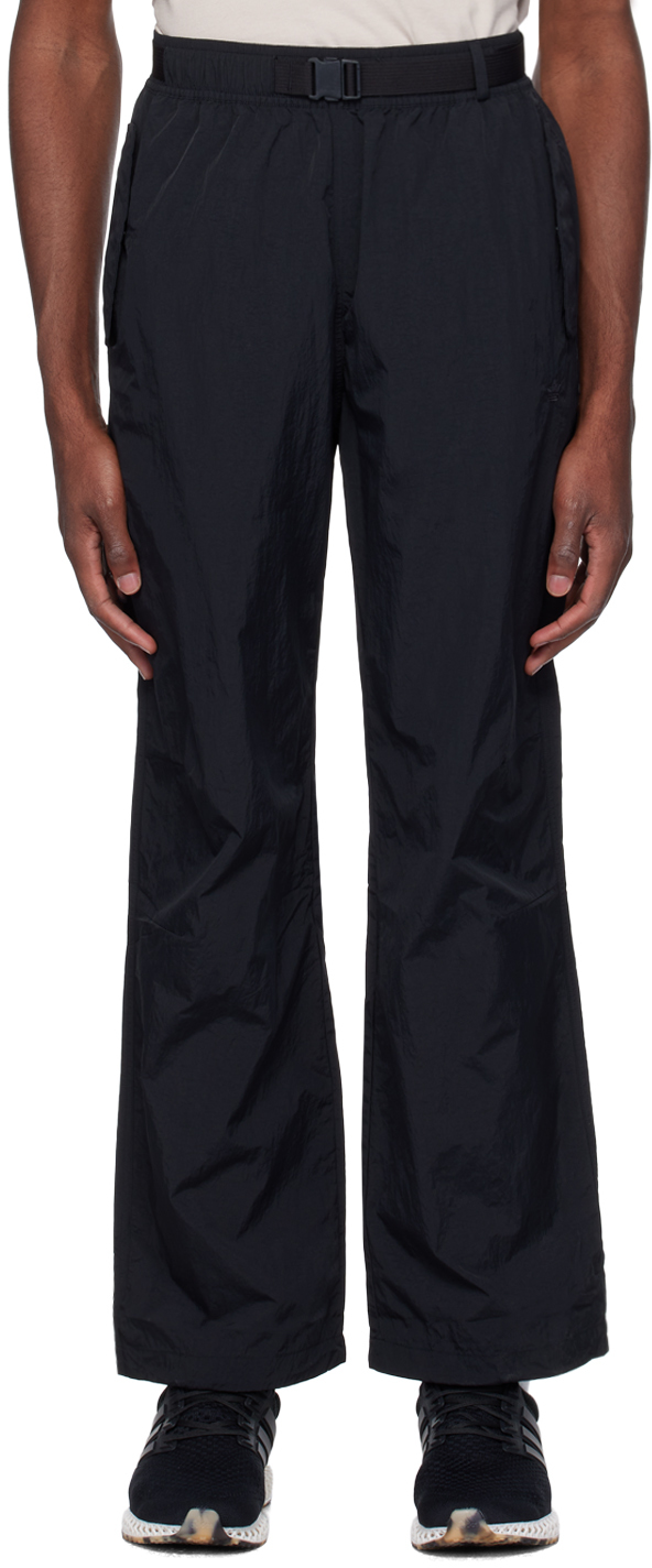 Black Belted Cargo Pants by adidas Originals on Sale