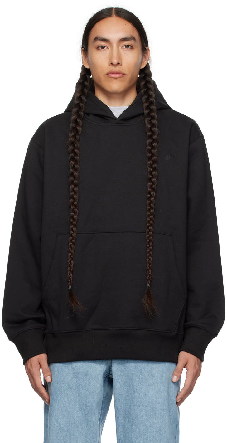 Black Adicolor Contempo Hoodie by adidas Originals on Sale