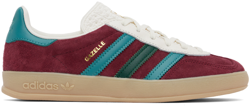 Burgundy Gazelle Indoor Sneakers