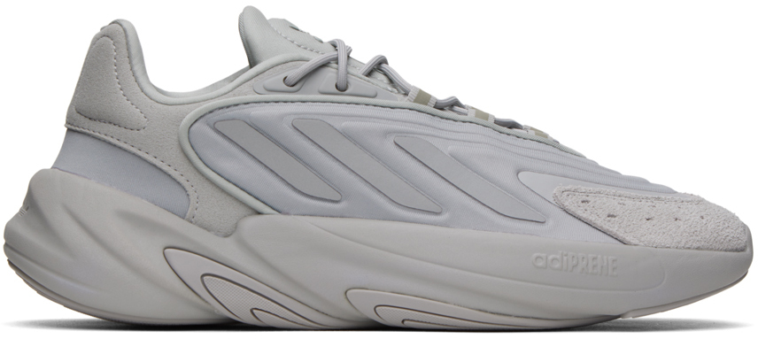 Adidas Originals Gray Ozelia Sneakers In Grey Two/grey Two/gr