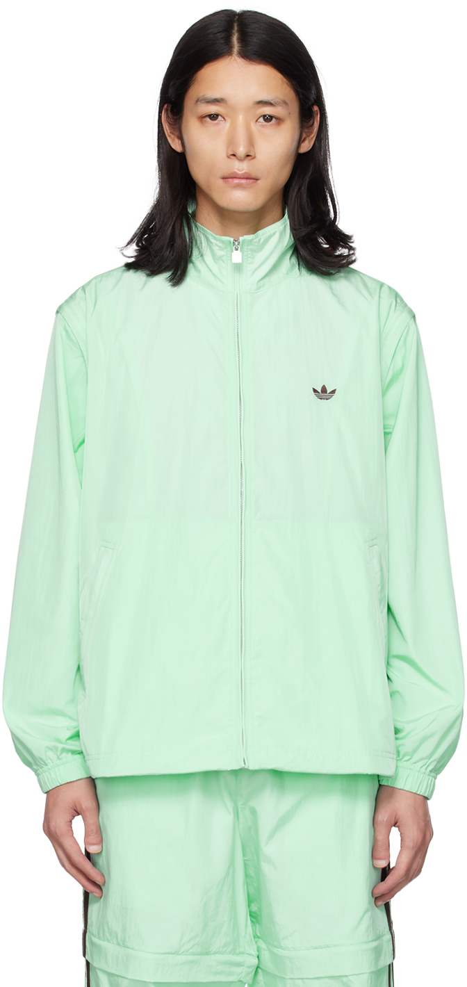 Wales Bonner Blue Adidas Originals Edition Jacket In Clear Mint