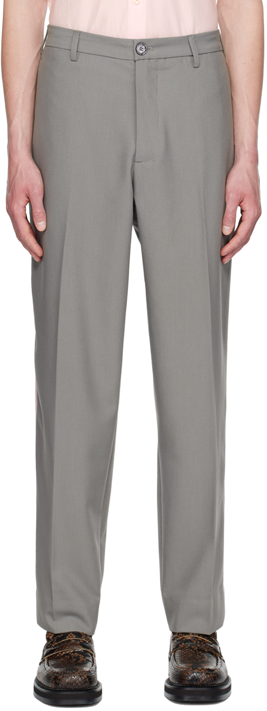 Insatiable High Ssense Exclusive Gray Marshmallow Jax Trousers In Sterling
