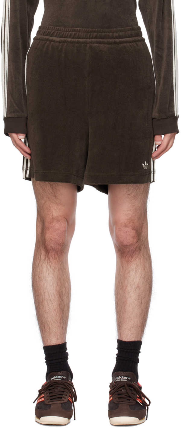 Brown adidas Originals Edition Shorts by Wales Bonner on Sale