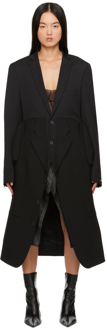 Hodakova Black Paneled Coat