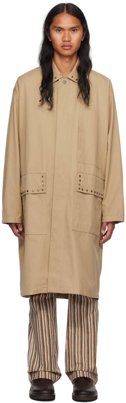 Beige Callum Mac Coat by CMMN SWDN on Sale