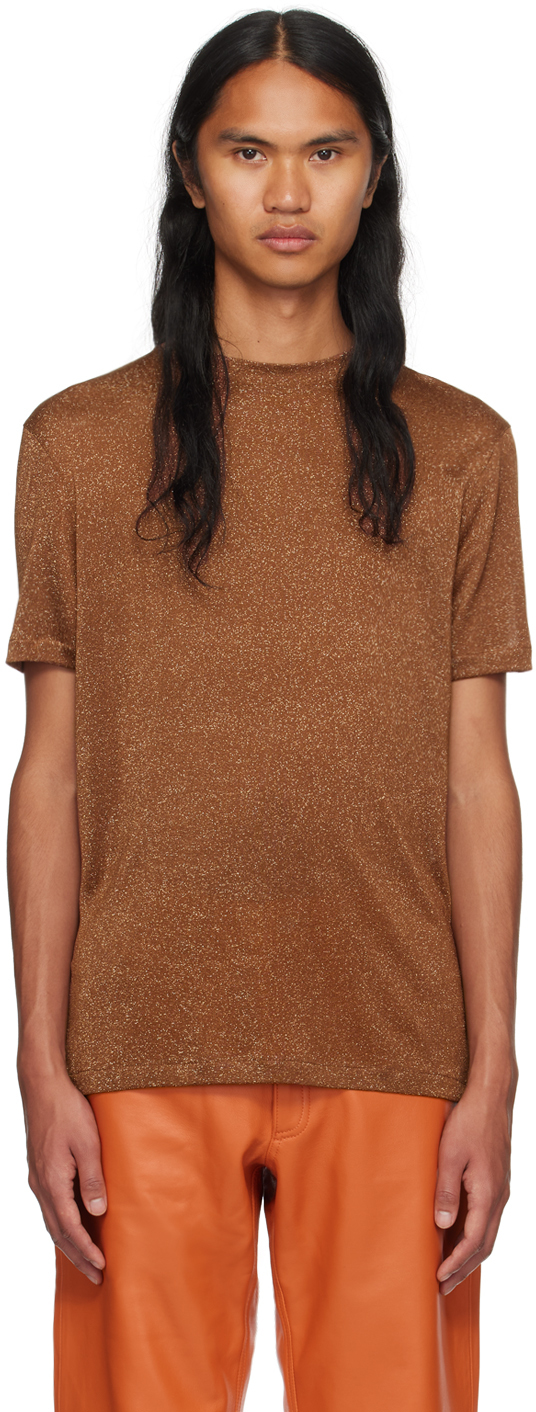 Brown Aramis T Shirt by CMMN SWDN on Sale