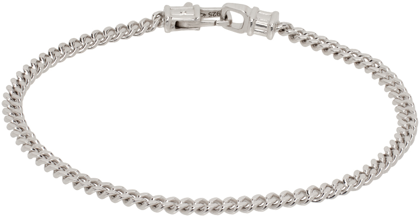 Silver Curb M Bracelet
