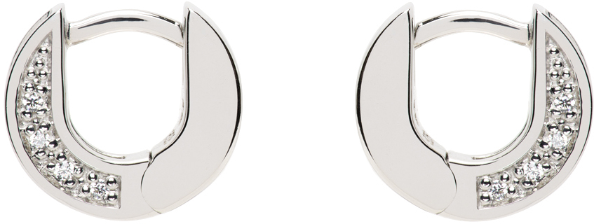 TOM WOOD SILVER NOVA HUGGIES EARRINGS 