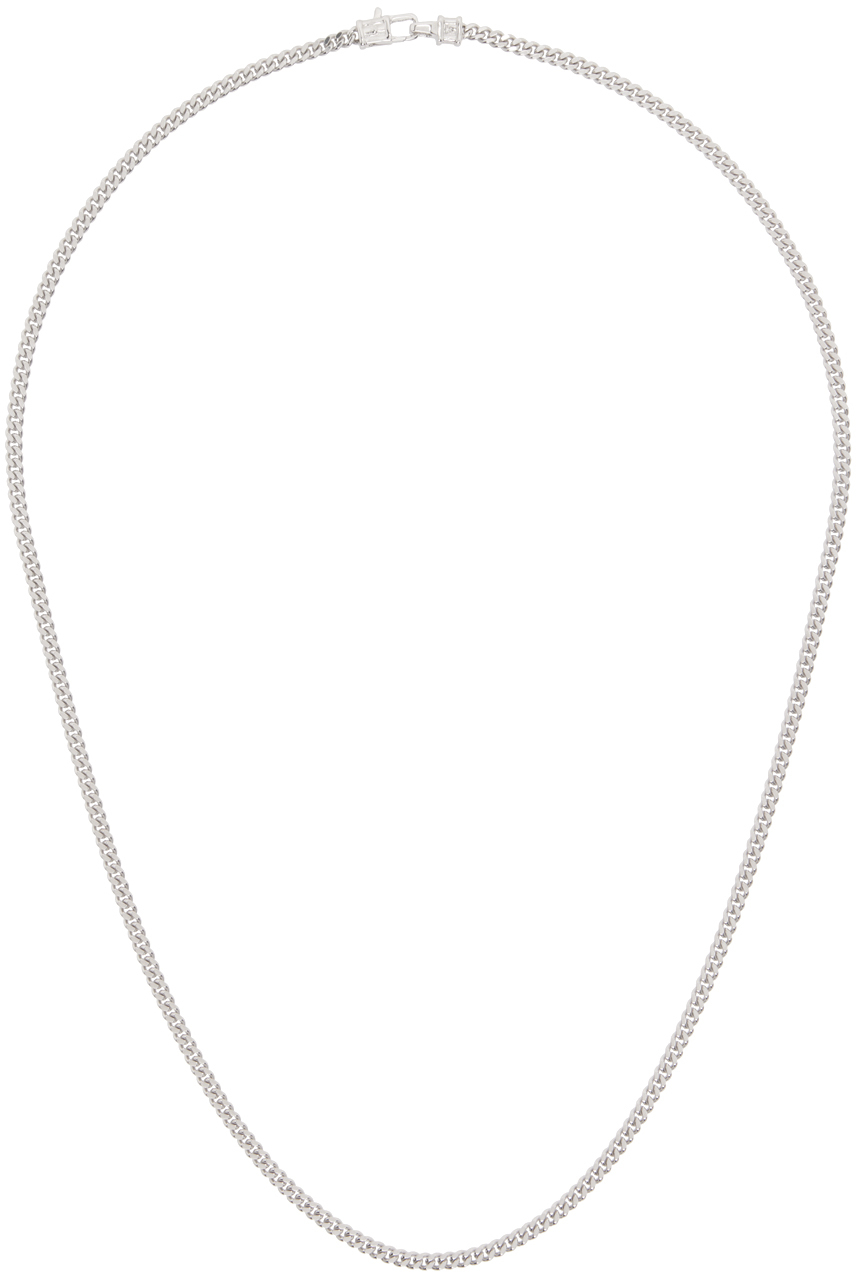 Silver Curb Chain M Necklace
