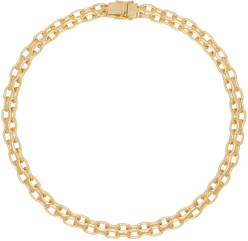 Tom Wood polished snake-chain necklace - Gold