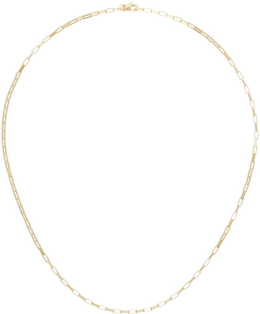 Tom Wood Gold Billie Chain Necklace In 925 Sterling Silver