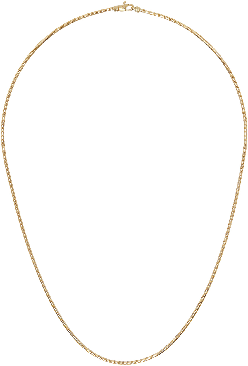 Tom Wood Gold Snake Chain Slim Necklace