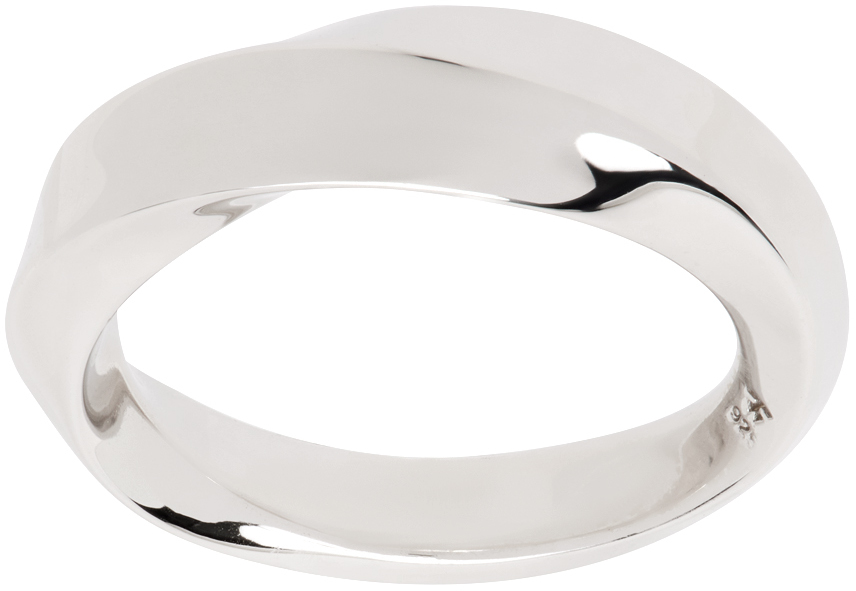 Tom Wood Silver Infinity Band Medium Ring