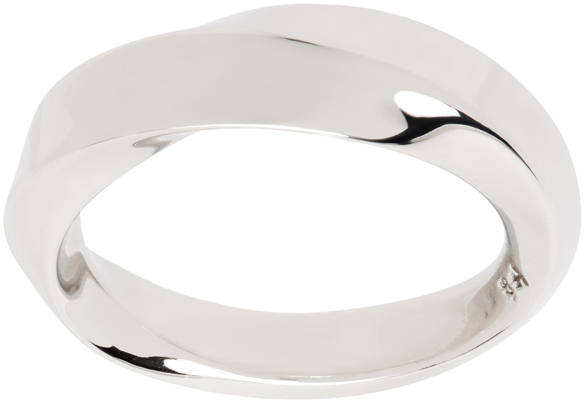 Silver Infinity Band Medium Ring