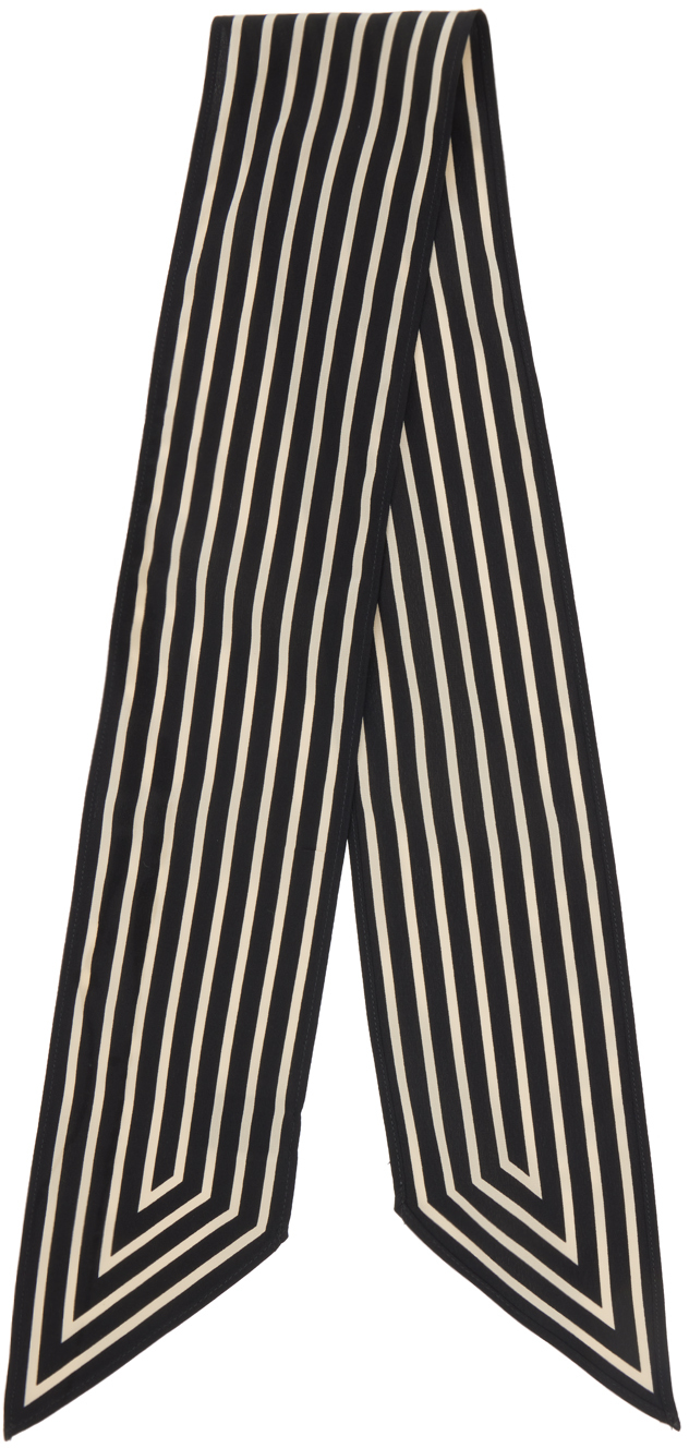 TOTEME stripe-print Silk Scarf - Farfetch in 2023