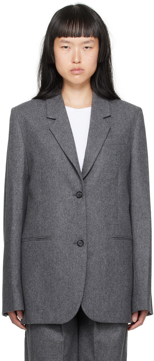 TOTEME Gray Tailored Blazer