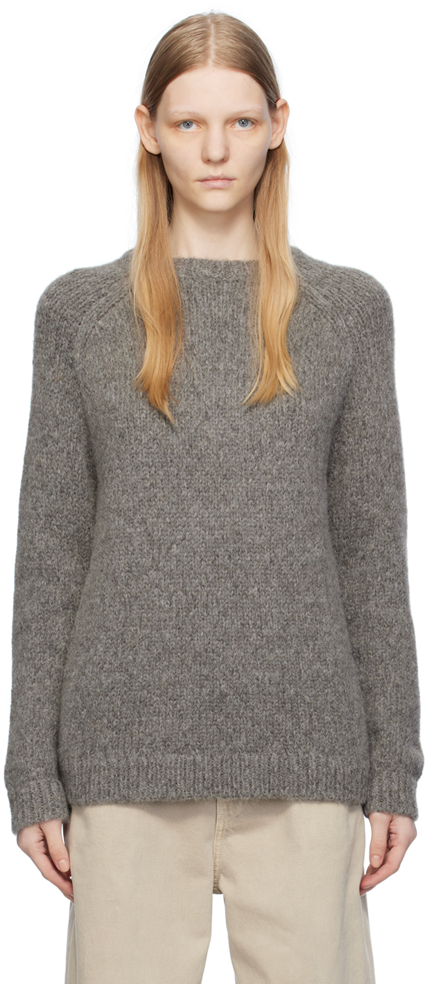 Gray Raglan Sweater