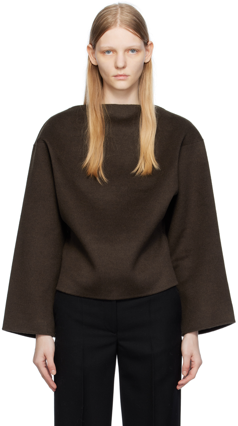 TOTEME Brown Straight Sweater