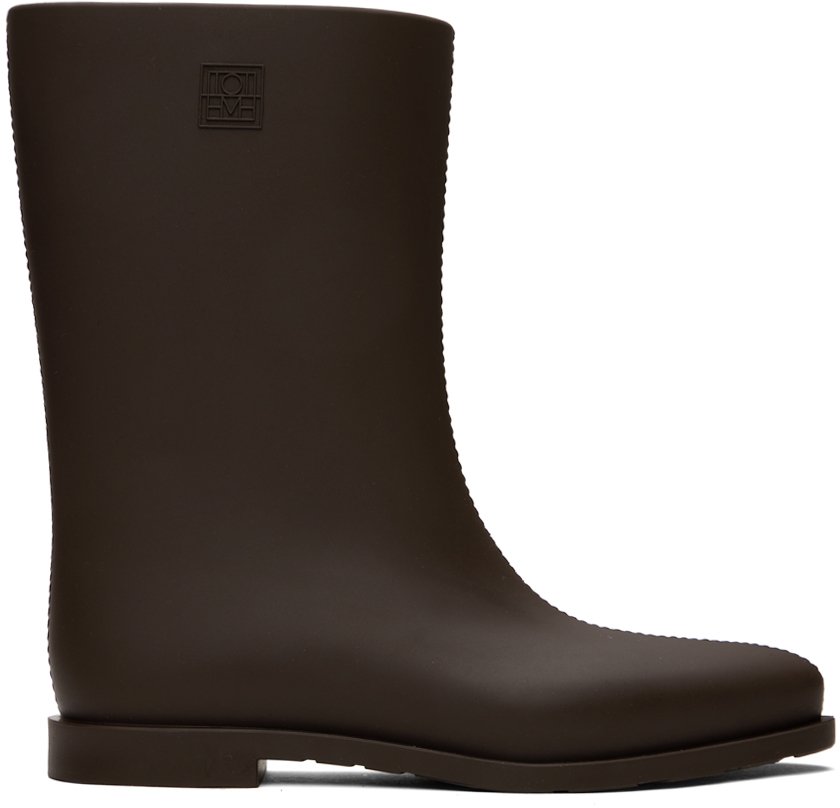 TOTEME Brown 'The Rain Boot' Boots