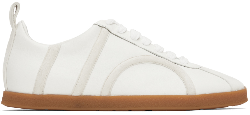 【TOTEME】レザースニーカー オフホワイト Leather sneakers off-white – TOTEME