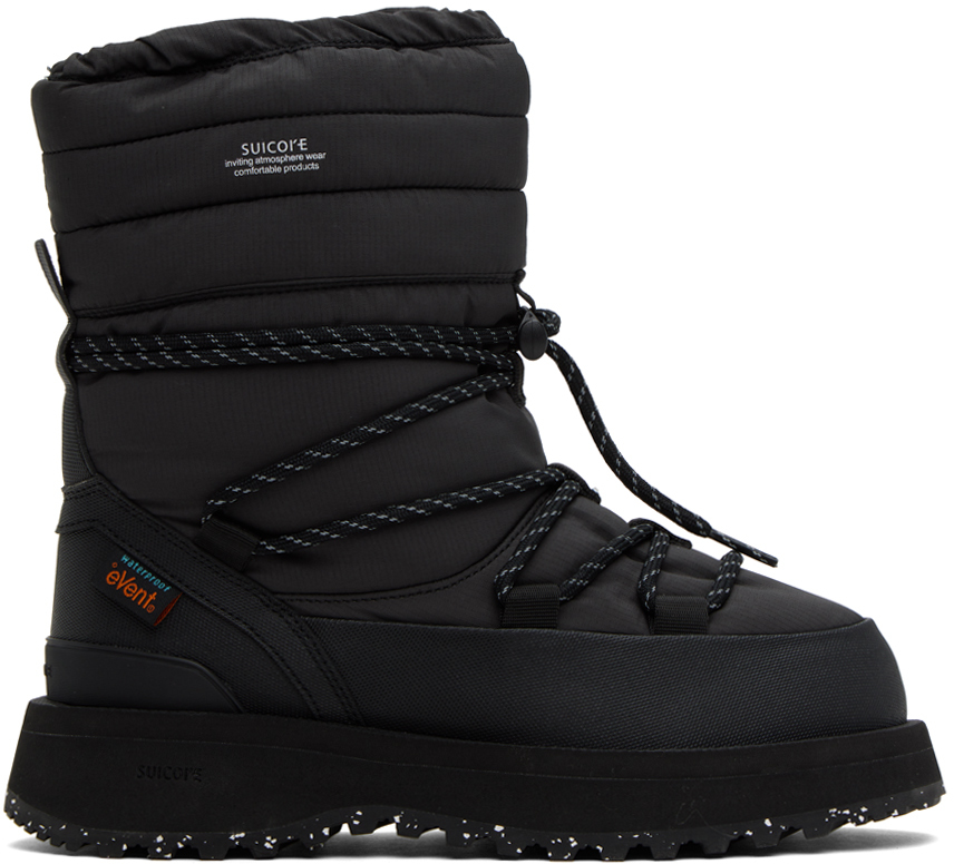 Shop Suicoke Black Bower-evab-hi-lace Boots