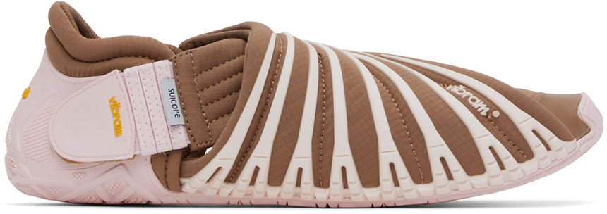 Brown & Pink Futon-Lo Sandals