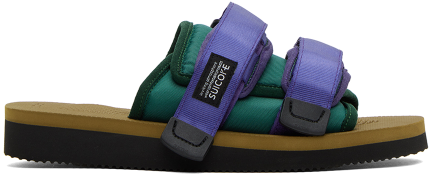 Suicoke Moto Cab Men Sandals & Slides brown|purple in size:45
