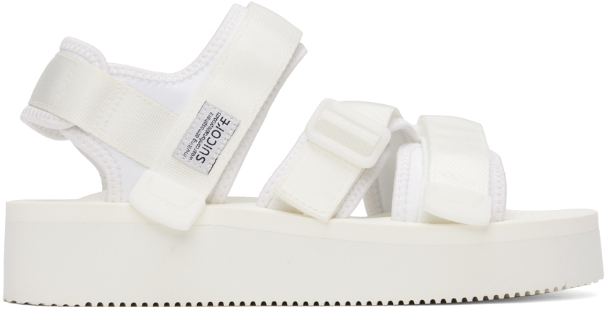 Suicoke White Kisee-po Sandals