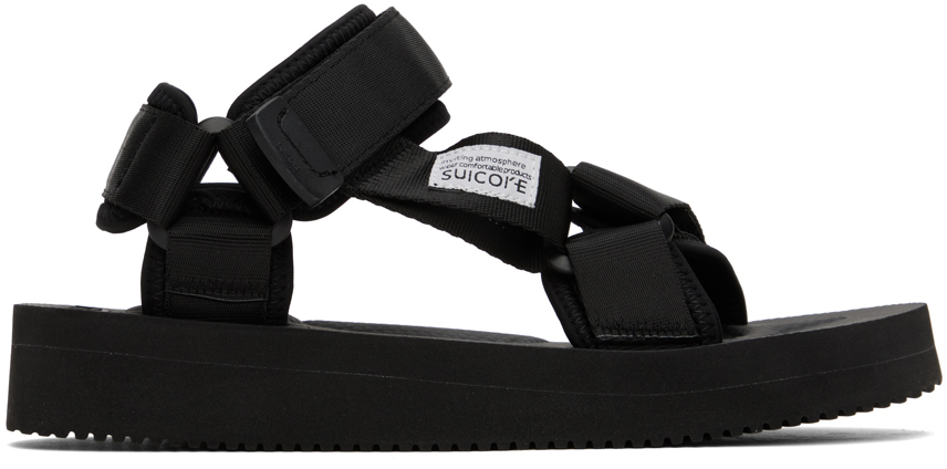 Shop Suicoke Black Depa-v2 Sandals