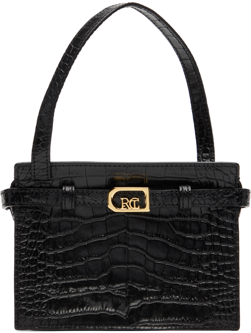 Recto Black Mini Rectangular Bag