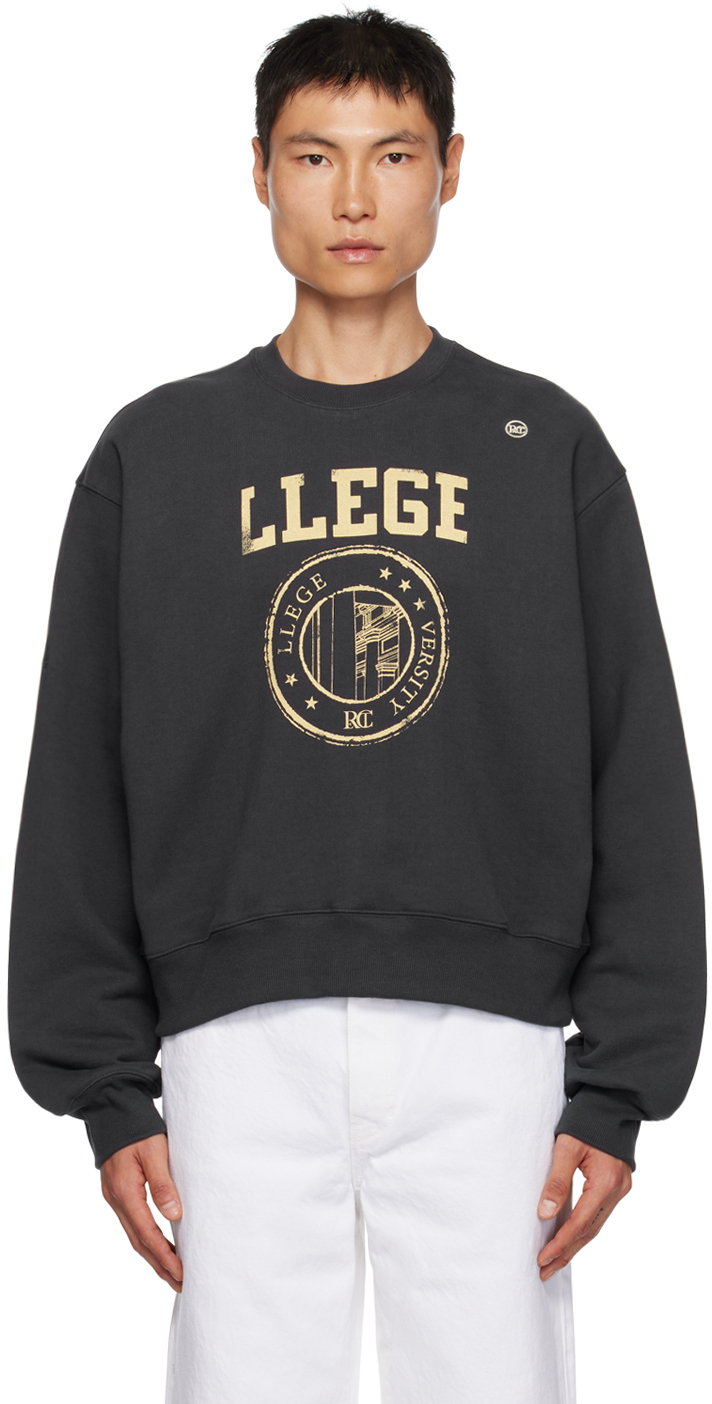 Gray 'LLEGE' Sweatshirt