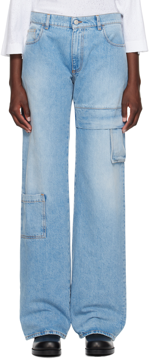 Blue Oversized Jeans