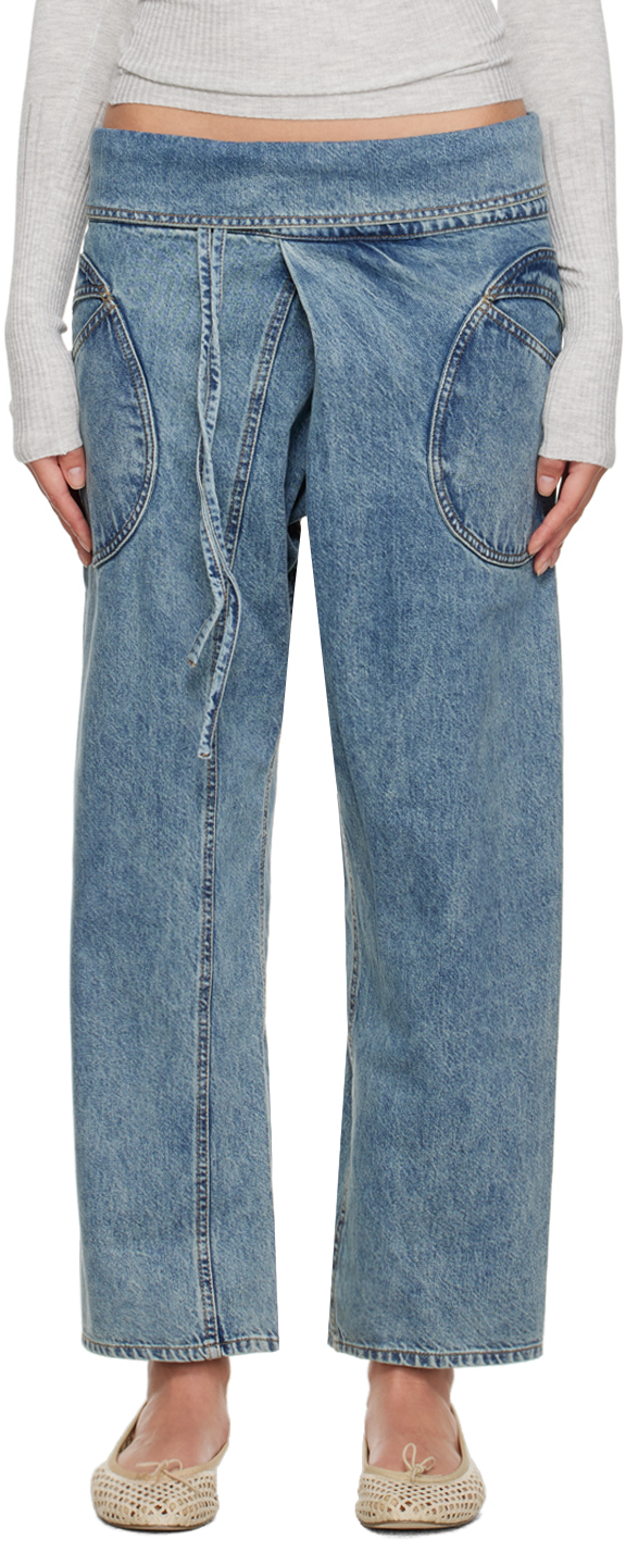 Gimaguas: Blue Oahu Jeans | SSENSE