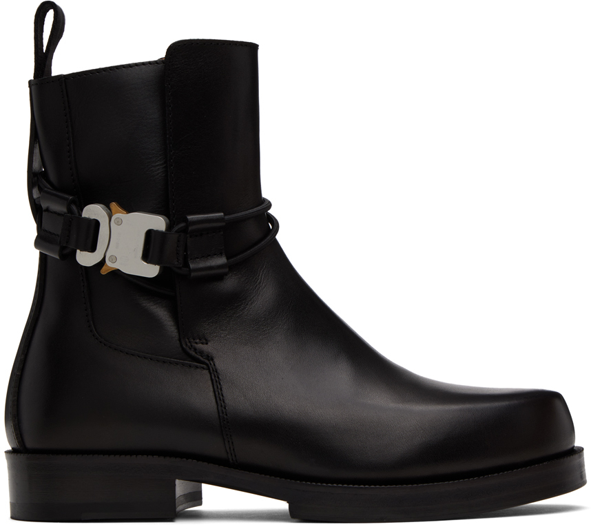 1017 ALYX 9SM Black Low Buckle Boots