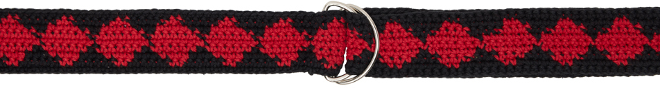Black & Red Rombo Belt