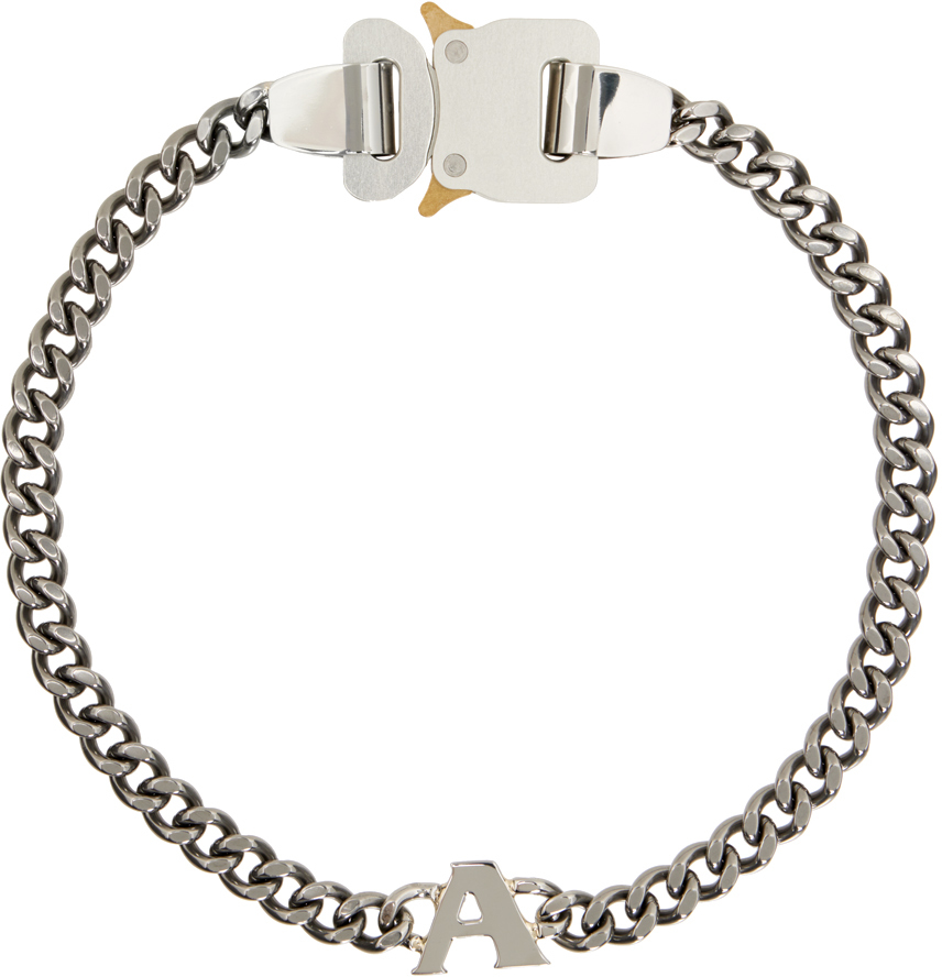 1017 ALYX 9SM: Silver Charm Buckle Necklace | SSENSE