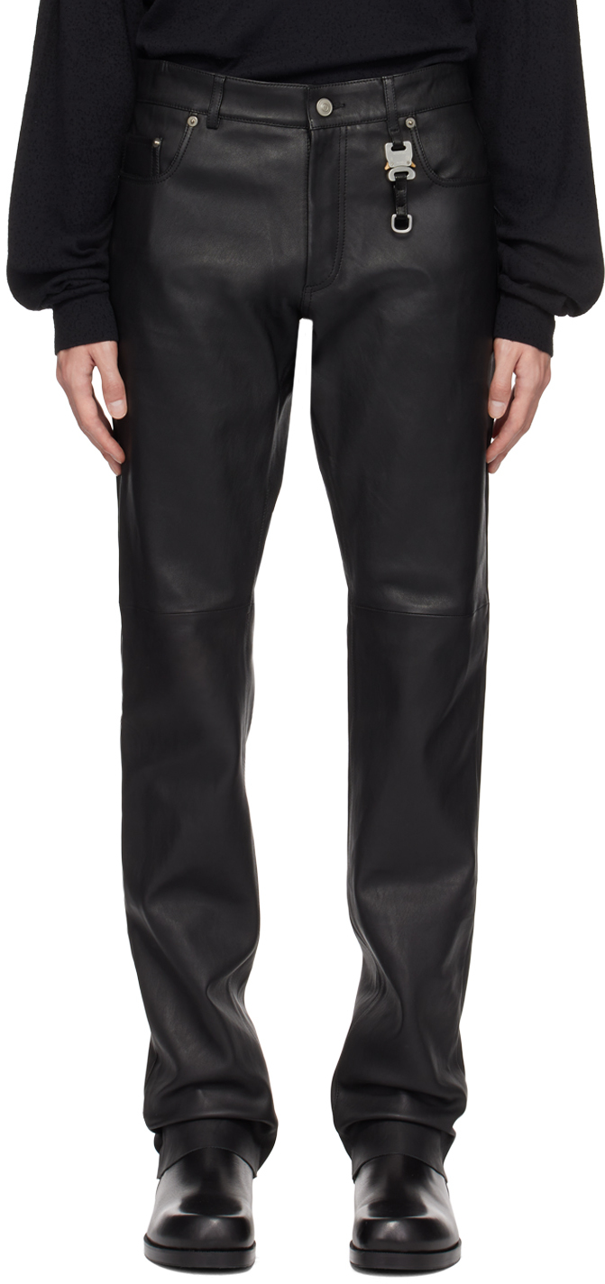 Black Duchamp Leather Pants by FREI-MUT on Sale