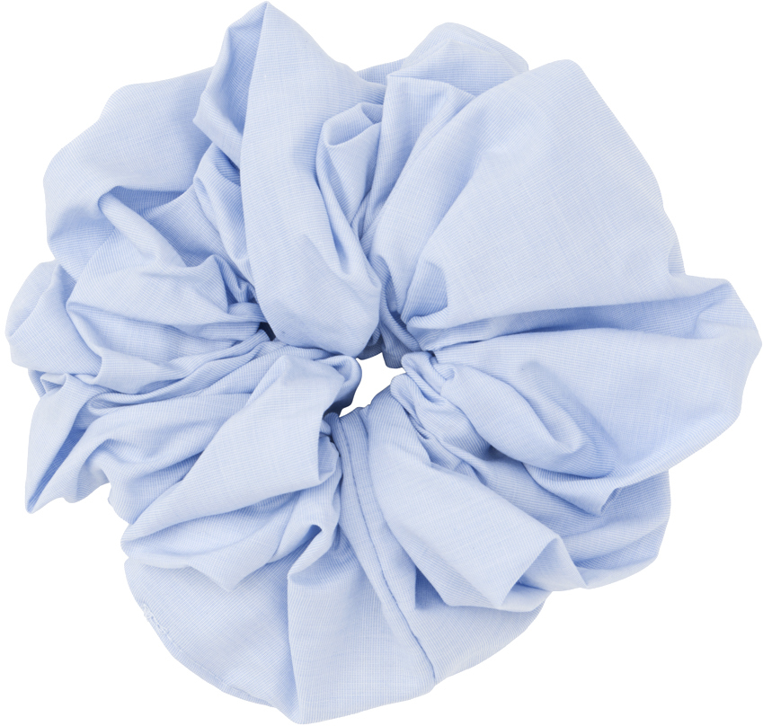 Maryam Nassir Zadeh Blue Camellia Scrunchie In 780 Ice Blue