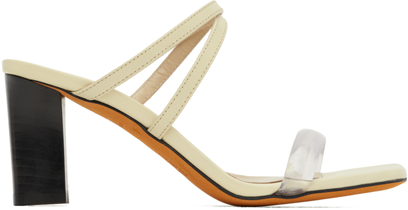 Shop Maryam Nassir Zadeh Off-white Samantha Heeled Sandals In 604 Dahlia