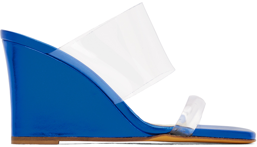 SSENSE Exclusive Blue Olympia Heeled Sandals