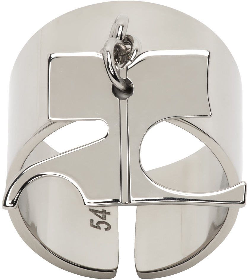 Courrèges Silver Charm Metal Ring