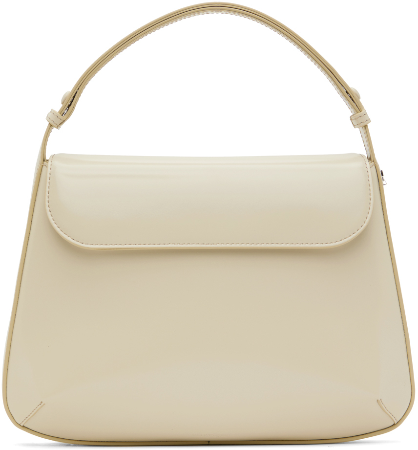 Courrèges Off-White Medium Sleek Leather Bag
