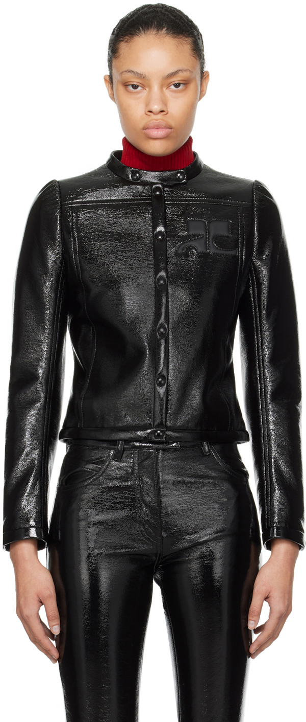 Shop Courrèges Black Iconic Jacket