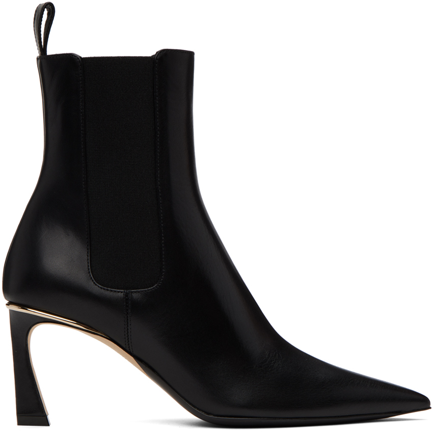 Victoria Beckham: Black Pointy Toe Boots | SSENSE