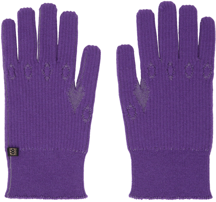 Charlie Constantinou Ssense Exclusive Purple Graphic Gloves In C341 Purple